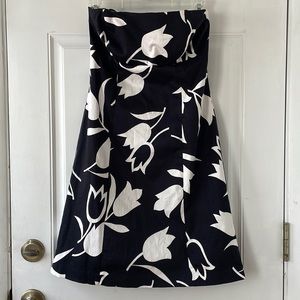Nine West Strapless Floral Dress, Size 4